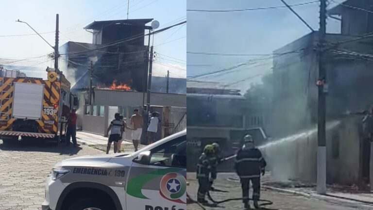 Incêndio em residência mobiliza bombeiros em Itajaí incendio-em-residencia-mobiliza-bombeiros-em-itajai