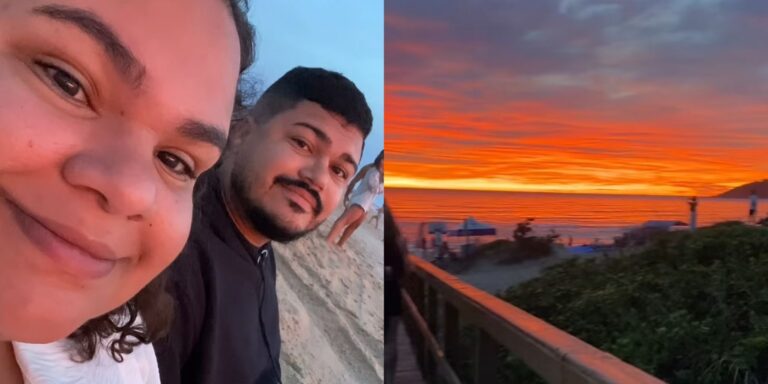 Casal comemora quatro anos de namoro de forma emocionante em Florianópolis: meu Deus casal-comemora-quatro-anos-de-namoro-de-forma-emocionante-em-florianopolis:-meu-deus