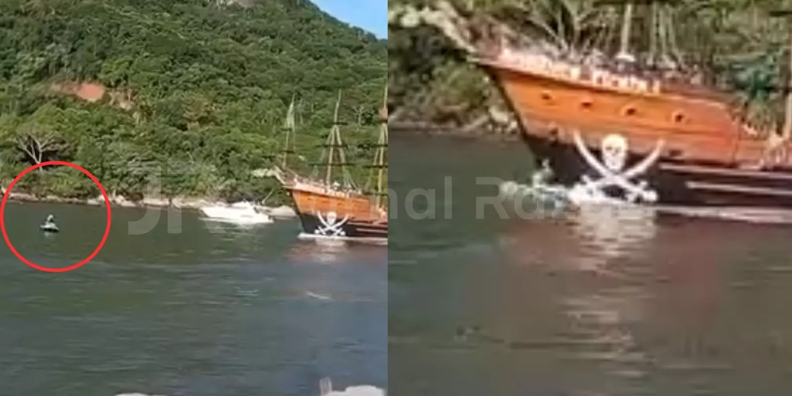 Acidente entre barco pirata e jetski mobiliza resgate em Balneário Camboriú acidente-entre-barco-pirata-e-jetski-mobiliza-resgate-em-balneario-camboriu