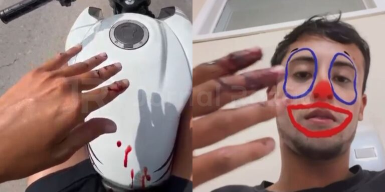 Quase me matou: motociclista de Tijucas denuncia motorista na SC-410 quase-me-matou:-motociclista-de-tijucas-denuncia-motorista-na-sc-410
