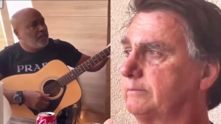 Vídeo de Bolsonaro chorando com Rick cantando volta a circular após queda de helicóptero em SC video-de-bolsonaro-chorando-com-rick-cantando-volta-a-circular-apos-queda-de-helicoptero-em-sc