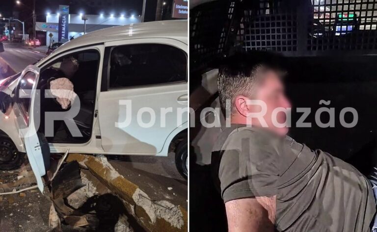 Eu bebi: motorista suspeito de atropelar pedestre deixa carro pendurado em mureta em Chapecó eu-bebi:-motorista-suspeito-de-atropelar-pedestre-deixa-carro-pendurado-em-mureta-em-chapeco